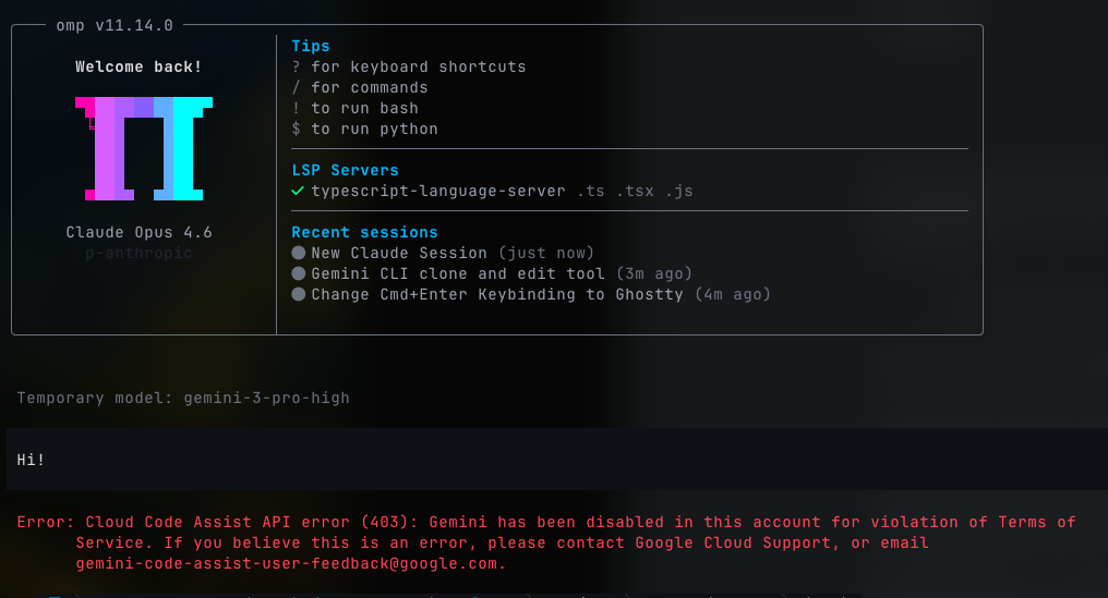 Google disabled my Gemini account